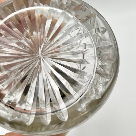 Vintage Edinburgh Scotland Crystal Muffineer Sugar Shaker Cut Glass Silverplated - Picture 6 of 11